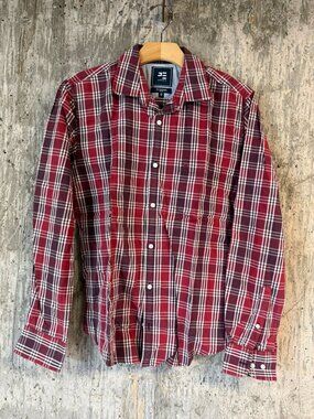 PETER ENGLAND Men's Slim Fit Long Sleeve Shirt Size 40/M